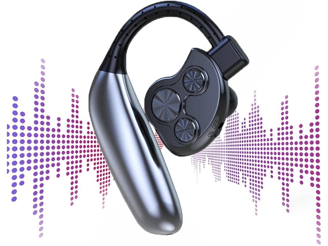 Gravador de Voz Digital Fone de Ouvido Usb de 16 Gb Ditafone Portátil com Mp3 Player Gravador Ativado Por Voz com Recarregável Preto