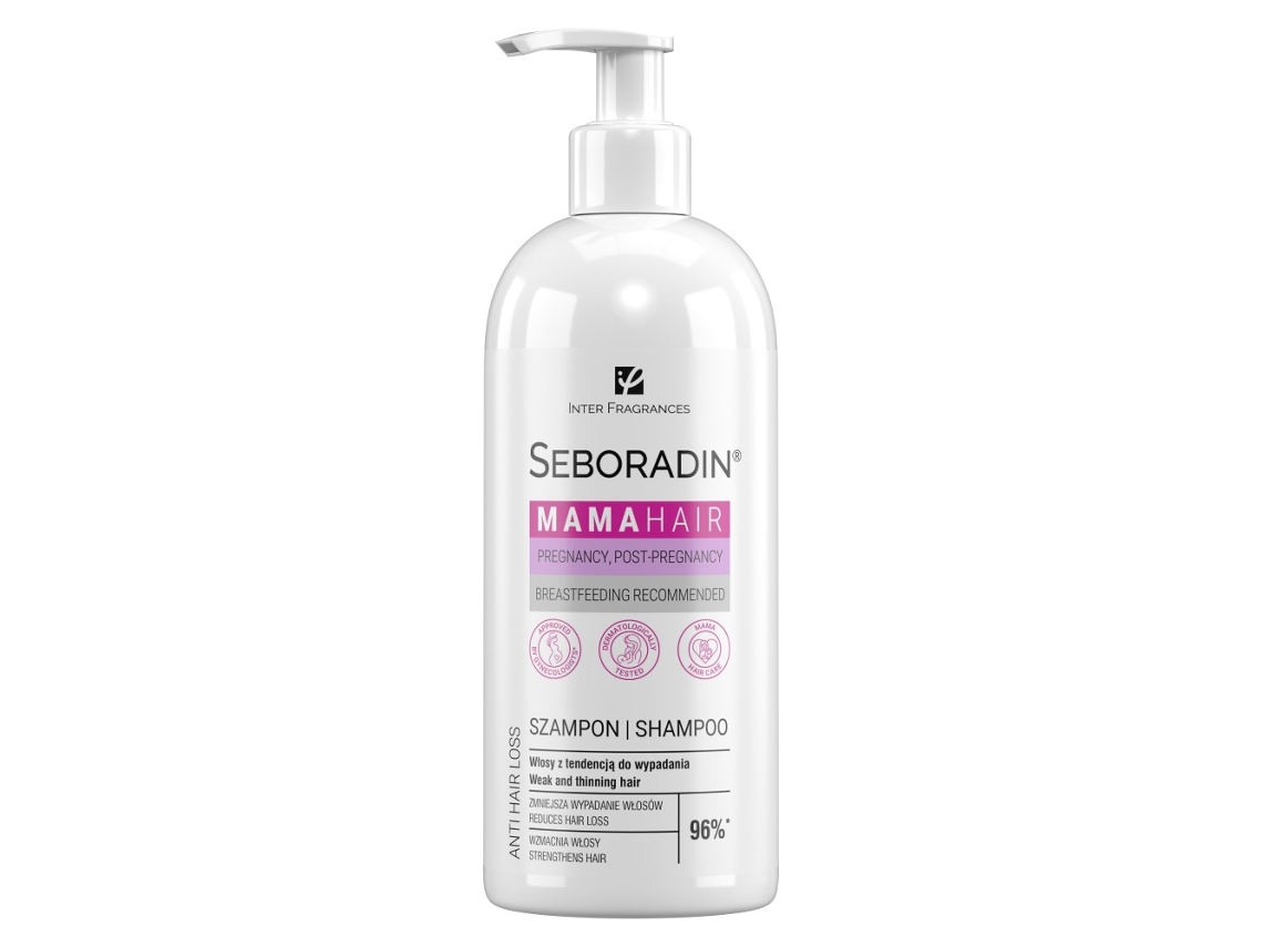 Shampoo nutritivo pré e pós-natal para a saúde capilar feminina (400 ml, Seboradin)