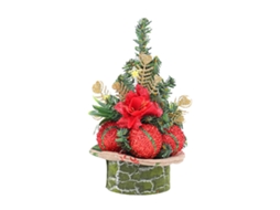 Laxiscreed Bola De Natal Com Agulhas De Pinheiro Para Decoração De Árvore Pequena E Mesa Natalícia