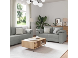 Vidaxl Sofá 2 Pcs Cinza Nuvem 219 X 80 X 82 Cm Tecido
