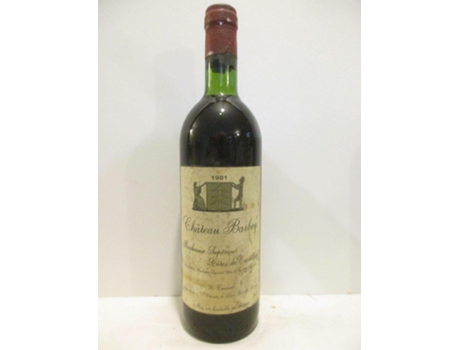 Vinho Tinto CHÂTEAU BARBEY 1981 (75 cl - 1 unidade)