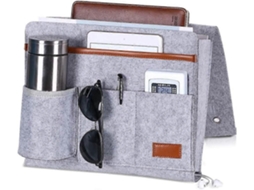 Bed Pocket, organizador de armazenamento de cama com 5 bolsas, controle remoto Slowmoose