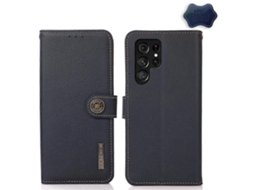 Capa De Celular Khazneh Custer Em Couro Com Proteção Rfid Para Samsung Galaxy S23 Ultra 5g