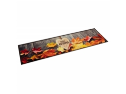 Vidaxl Tapete De Cozinha Lavável 60x300 Cm Veludo Padrão Autumn