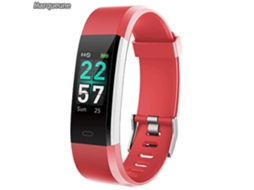Relógio Conectado Smartwatch MARQUEUNE À Prova D'Água Ip68 Pedômetro para Iphone Samsung Huawei Smartphone Mulheres Homens Vermelho