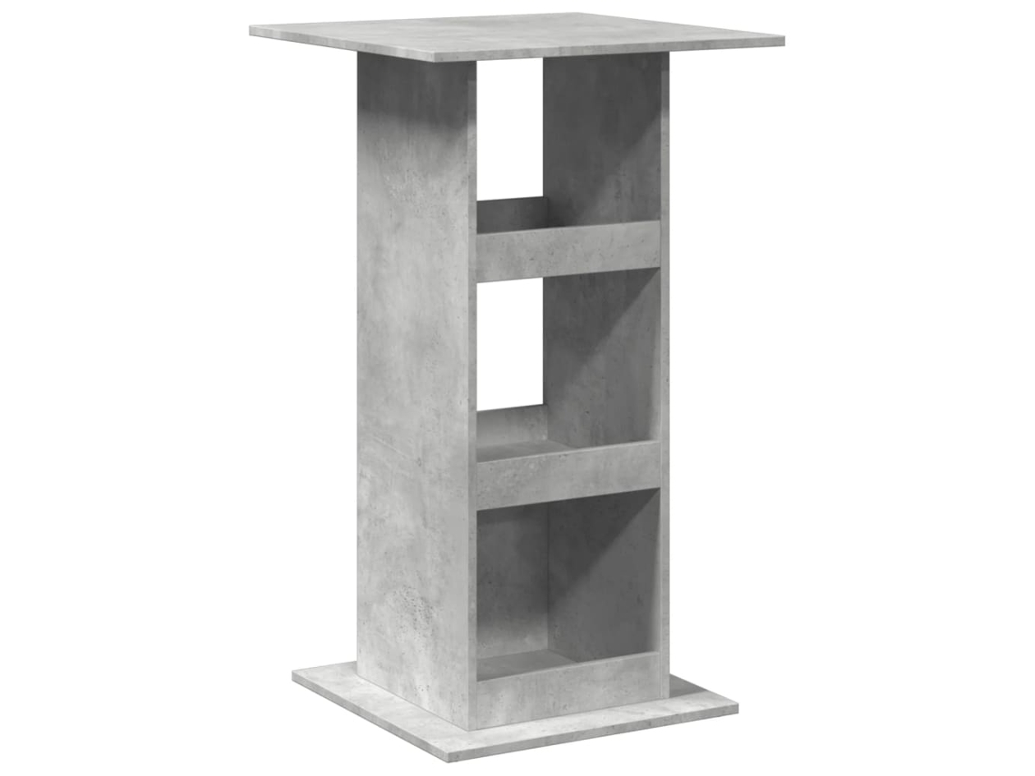 Mesa de Bar com Arrumação Derivados de Madeira Cinza Cimento MAISON EXCLUSIVE