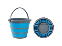 Balde de silicone Nova Line plegável 10l multiuso portátil para limpeza, pesca, camping, aplanável para 5cm | S/MARCA
