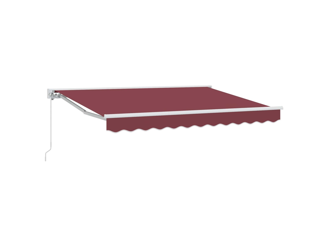 Conjunto 1 Toldo Retrátil Vidaxl Branco Alumínio (3 X 2,5 M)