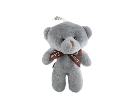 Porta-Chaves de Homem SUNGPUNET Urso Pingente Porta Animados Brinquedo Pelúcia Cinzento