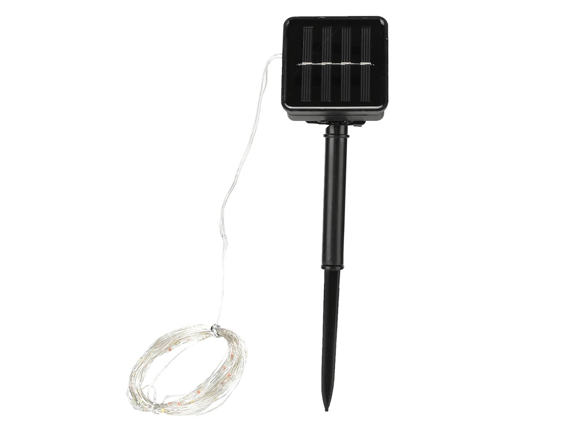 2026 100 Chips Led Luces Solares 10m para Jardim Pátio Festivais Festa Decoração Exterior