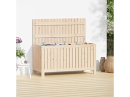Vidaxl Caixa De Arrumação Jardim 115x49x60 Cm Pinho Maciço