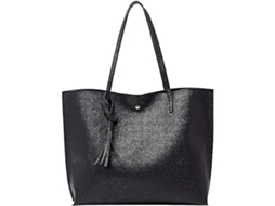 Bolsa Tote Feminina, Mão, Couro Pu Macio com Grande Capacidade, Alça Superior e de Ombro AQUAFORGE