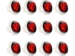 Puxadores E Botões Redondos Para Gavetas Armários, Conjunto De 12 Peças, Formato De Coração Vermelho Grande, Ideais Para