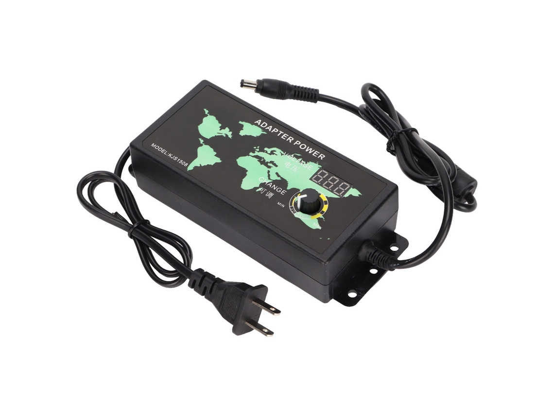 Adaptador de Energia EOOCOO (display Digital Led, Tensão e Velocidade Ajustáveis, 3 12v 10a 120w)