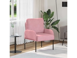 Vidaxl Sofás Com Almofada 55cm Rosa Contraplacado