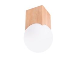 Sollux Sl.1407 Lámpara De Techo Solis Madera Natural Madera Natural/blanco