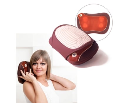 GESS Almofada de massagem com almofada de acupuntura, com aquecimento, cabo de carro