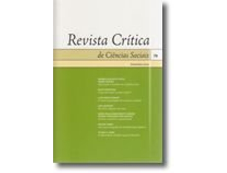 Livro Revista Crítica de Ciências Sociais - n.º 79 .