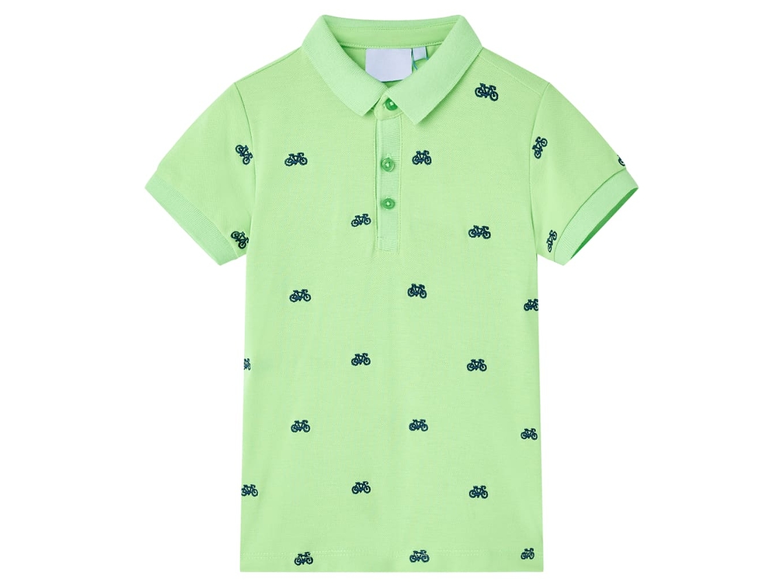 Polo De Criança Verde Néon 92