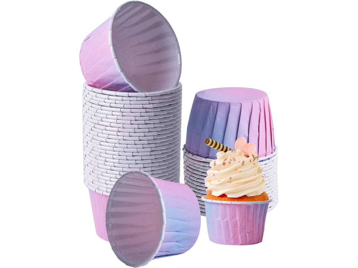 100 Forminhas De Papel Para Muffins, Cupcakes, Papelão Muffins
