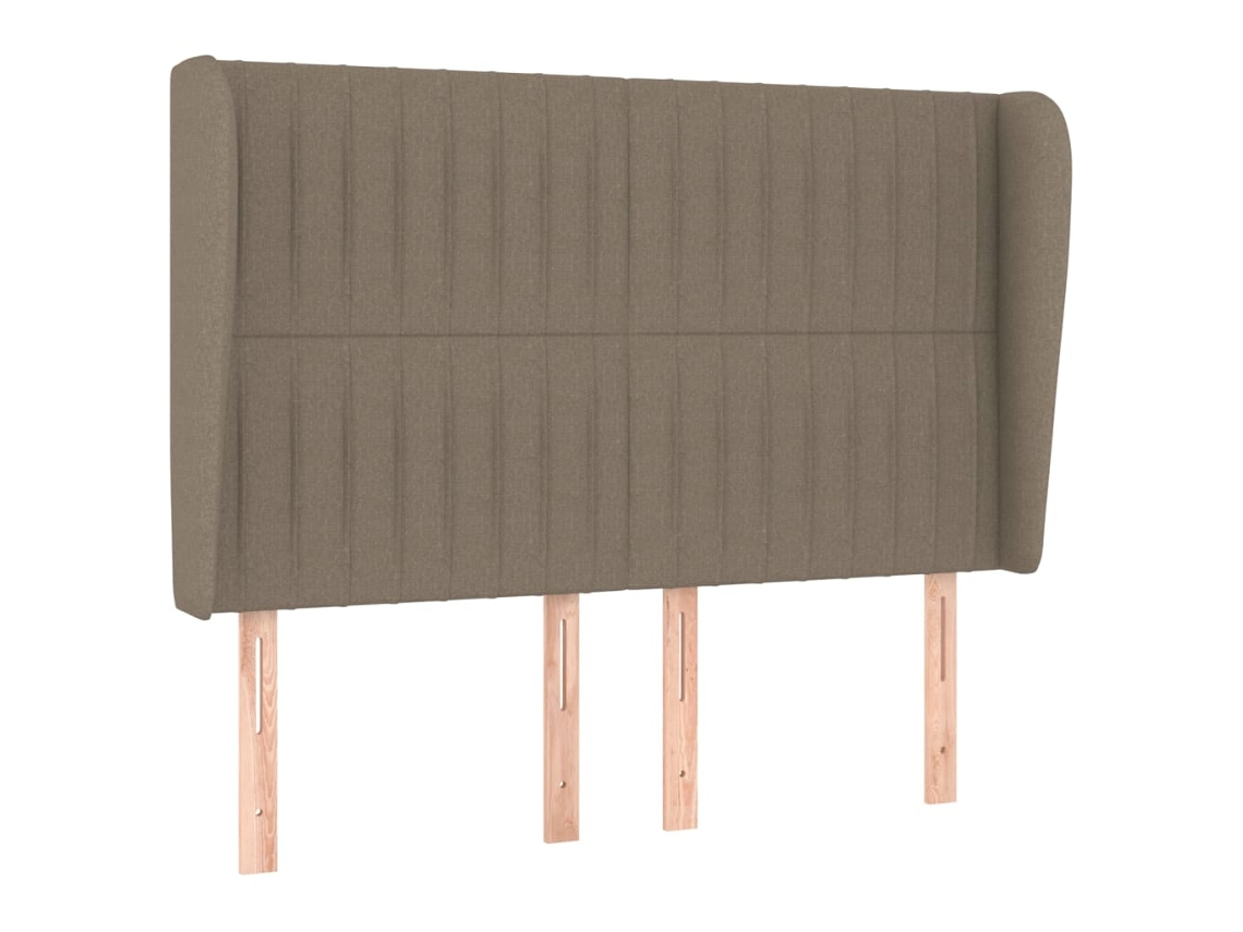 Headboard, Headboards Vidaxl Cinzento-acastanhado Tecido (147 X 23 X 118/128 Cm)