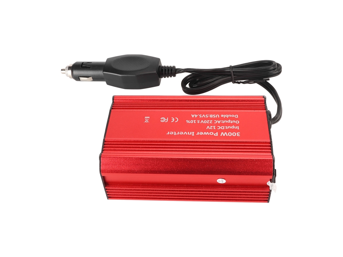Mali inversor de Energia para Carro 300w Dc12v para 220v com 2 Portas Usb 3a 2.4a Portátil Adaptador Conversor
