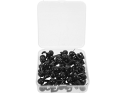100 Tachinhas Decorativas Pretas Com Design Multiuso Em Pvc