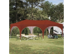 Vidaxl Tenda De Festa Pop-up 575 X 288 X 245 Cm Terracota