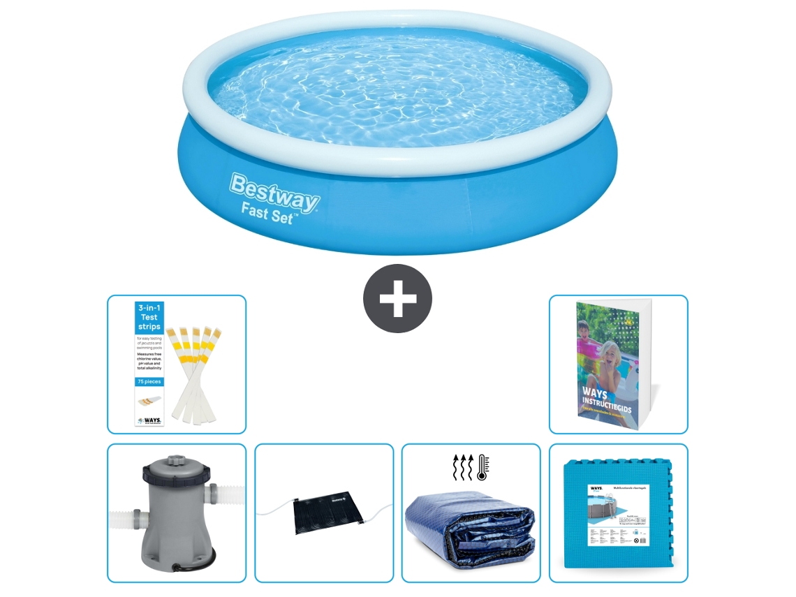 Bestway Piscina Bestway Fast Set Redonda - 366x76 Cm - 7-peças S340