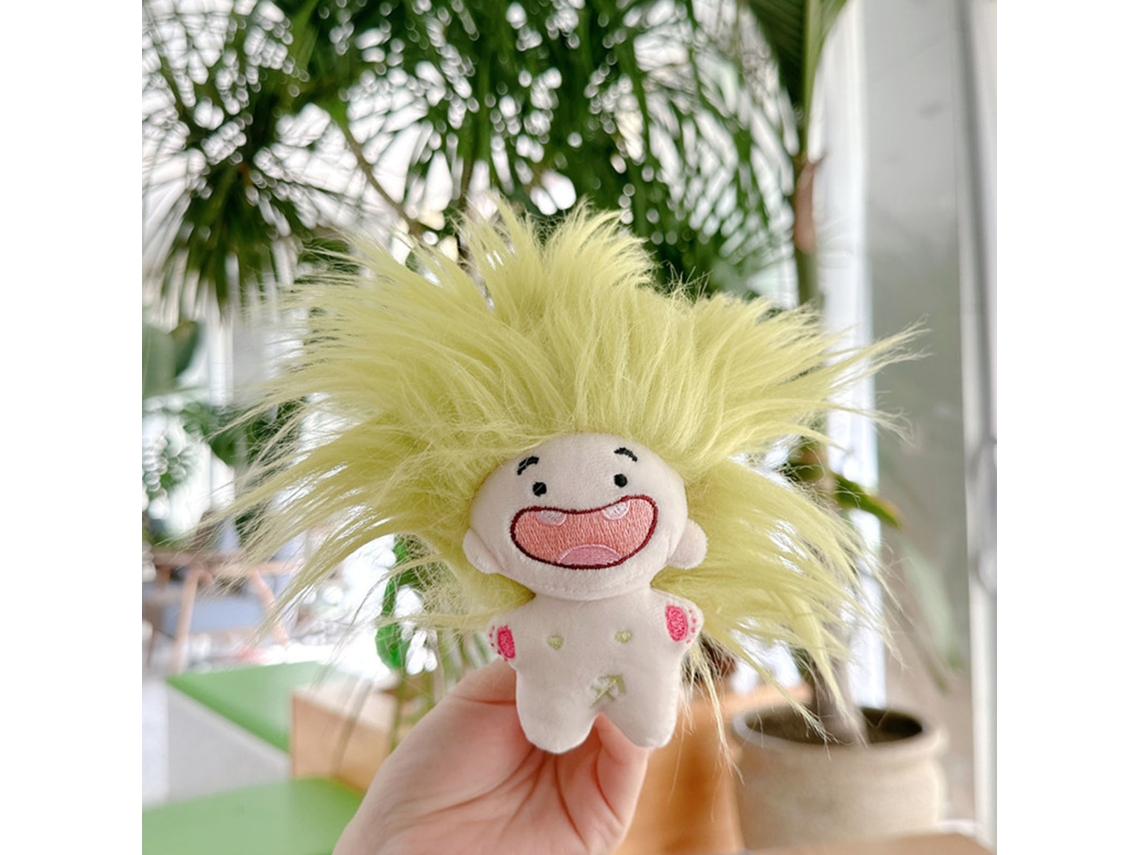 Primerox boneco de Pelúcia Fofo Pequeno de Desenho Animado com Algodão Pp para Crianças e Decoração Verde