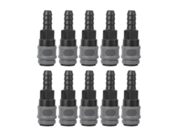 10pcs Conector Rápido De Aço Plástico C-type Sh Auto-bloqueável Para Tubo De Ar 8/10/12mm