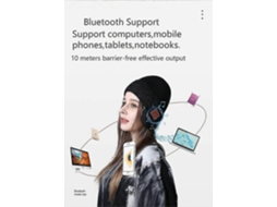 Boné Esportivo Lavável Com Bluetooth, Sem Fio E Com Função De Música Inteligente.