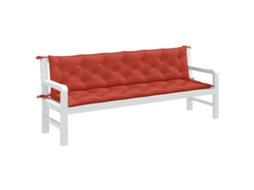 Vidaxl Almofadões P/ Banco Jardim 2pcs 200x50x7 Cm Mesclado Tecido