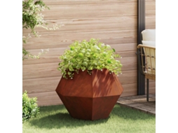 Vidaxl Floreira Ferro Enferrujado 75 X 75 X 60 Cm