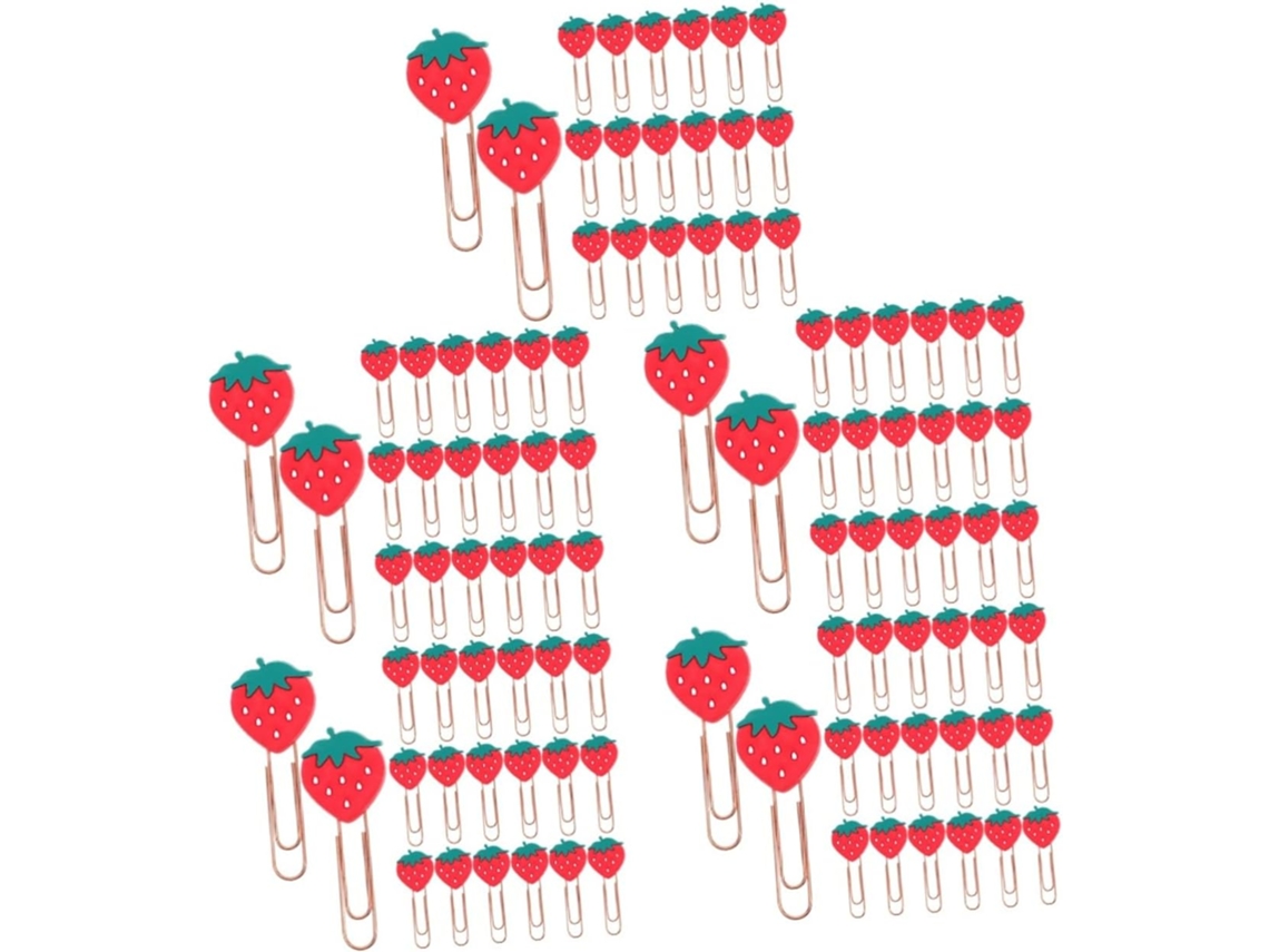 Lurrose Conjunto De 5-clipes Papel Em Formato Frutas, Clipes De Papel Desenho Animado, Clipes De Papel Divertidos