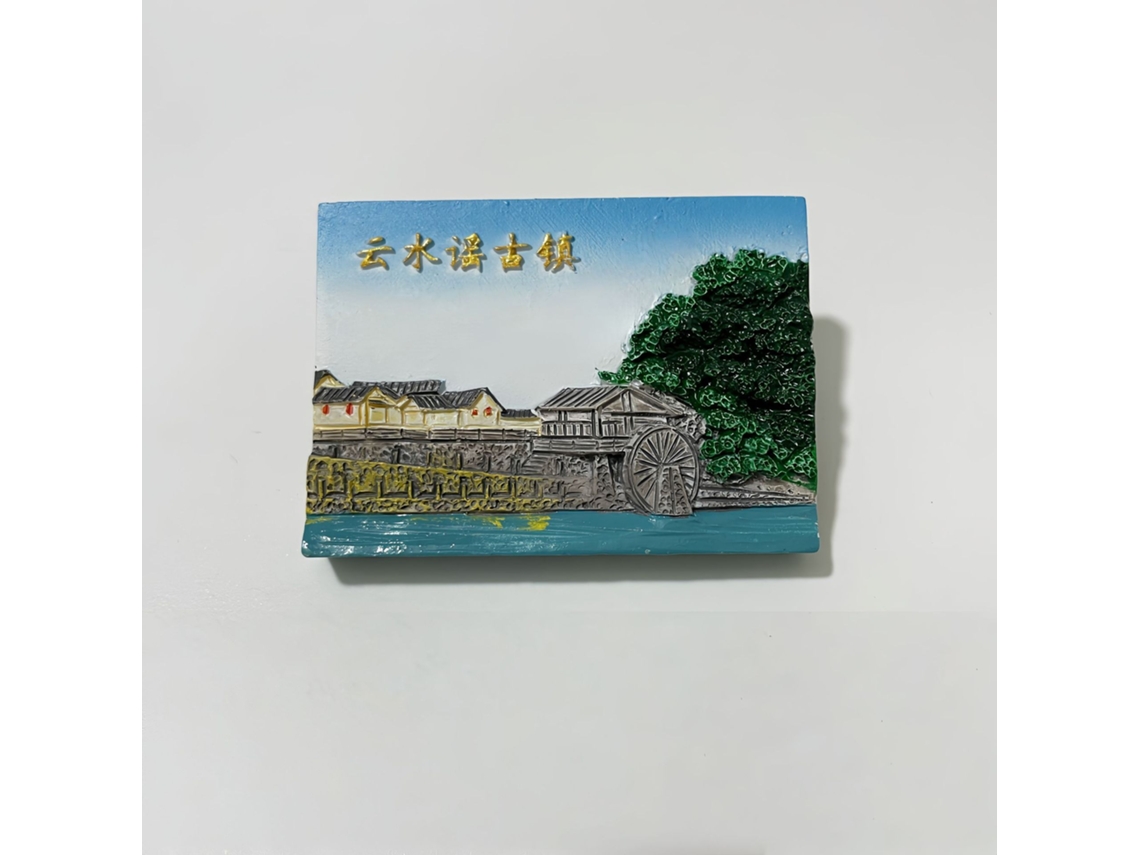 Ímã De Geladeira Com Ponto Turístico (cidade Antiga De Yunshuiyao, Fujian)