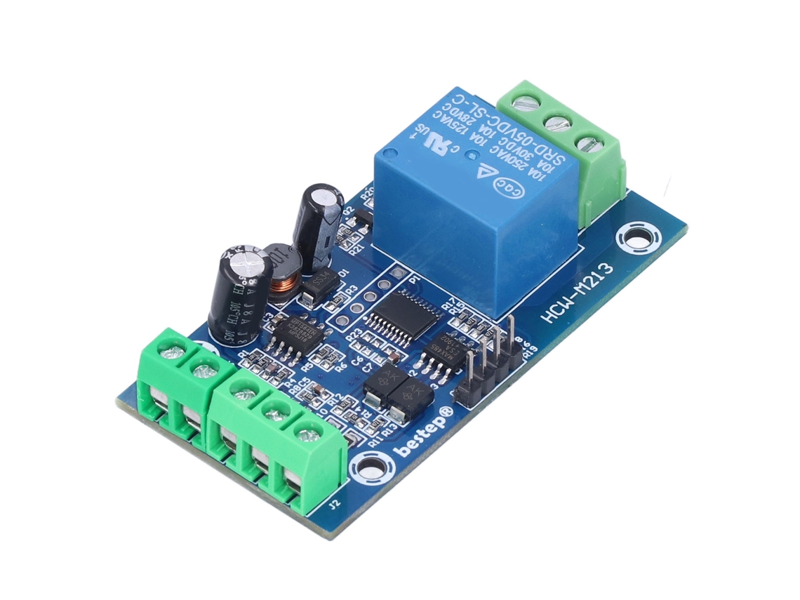 Módulo De Relé 1 Canal Controle Rtu Com Rs485 Ttl Entrada Saída Dc7‑24v Placa De Controle