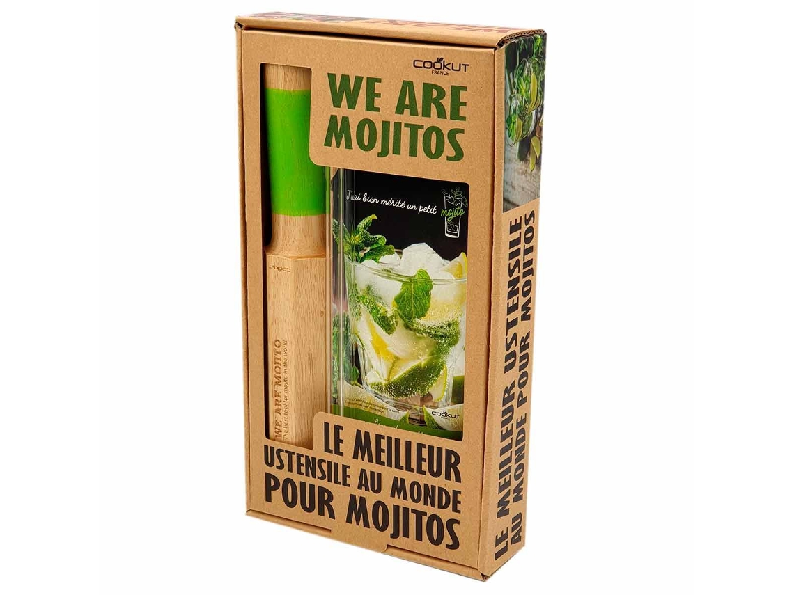 Caixa de mojito com pilão