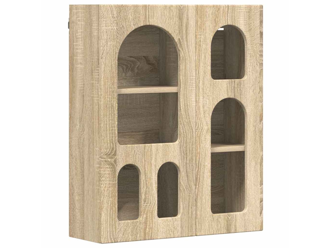 Conjunto 1 Armário Suspenso Vidaxl Castanho Derivados De Madeira (59 X 20 X 71,5 Cm)