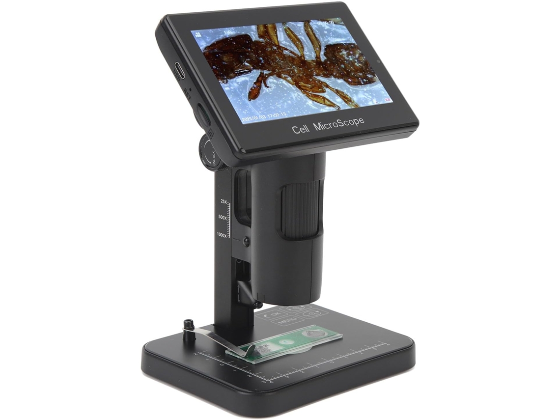 Microscópio Digital Lcd De 5 Polegadas, Microscópio Para Moedas 1000x