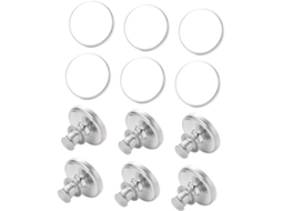 Conjunto De 6 Pares De Botões Magnéticos Para Cortinas, Ajustáveis E Decorativos, Sem Necessidade De Gokoco