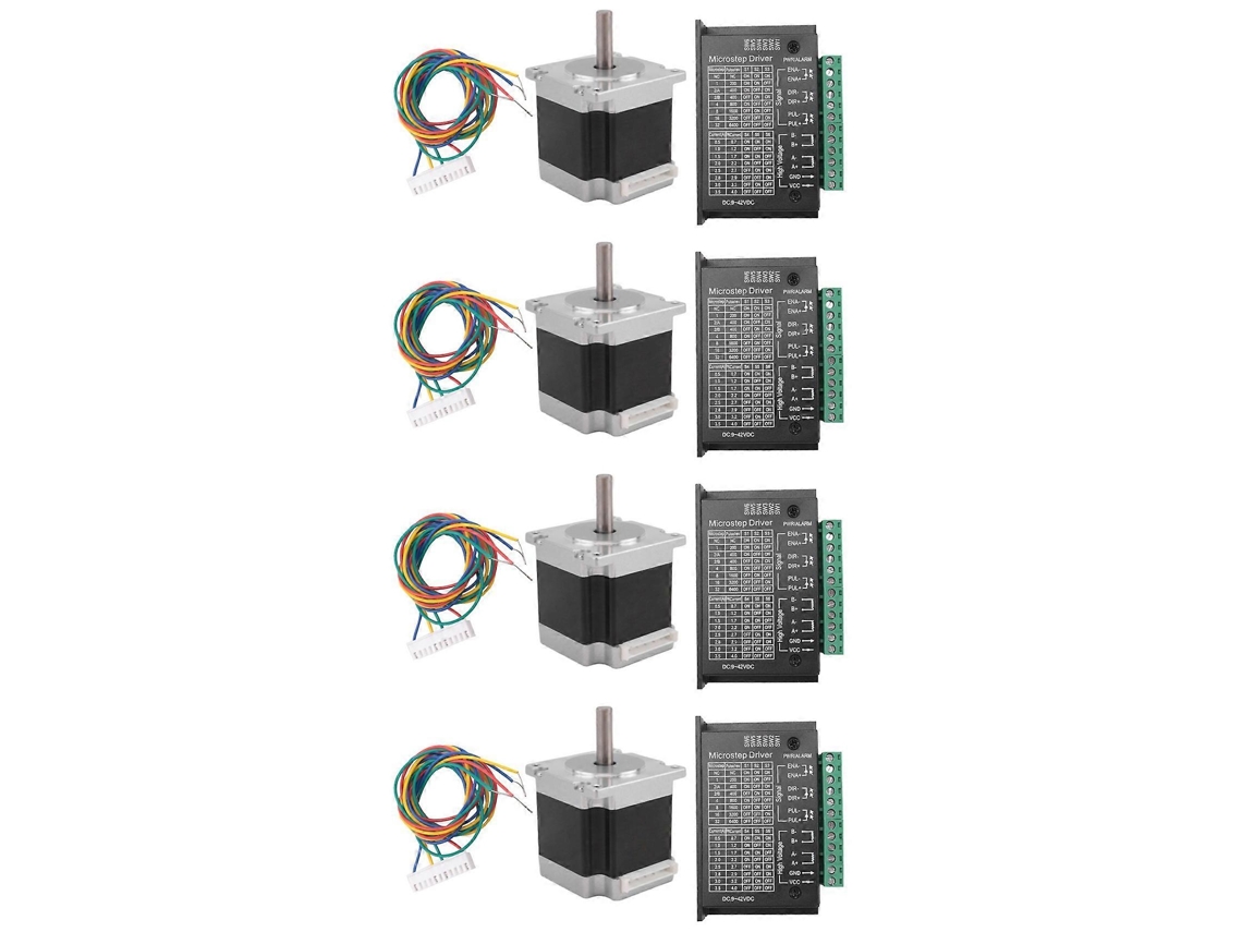 4x Nema 23 23hs5628 Stepper Motor 57 Motor 2.8a With Tb6600 Stepper Motor Driver Nema17 23 For Cnc And 3d Printer(8.0mm)