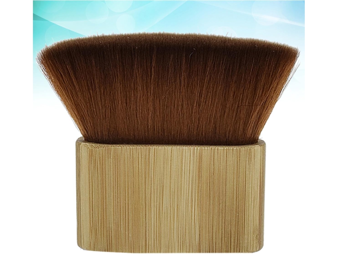 Escova De Cabelo Com Cerdas Macias Nylon E Cabo Madeira Para Remover Cabelos Quebrados Poeira Do Pescoço, Ideal Para