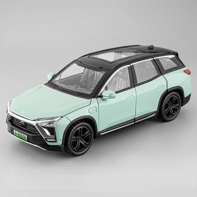 (verde) Miniatura De Carro Nio Es8 Em Escala 1:32, Feita De Liga Metálica, Com Efeitos Sonoros E Luminosos, Ideal Para Decoração De Casa.