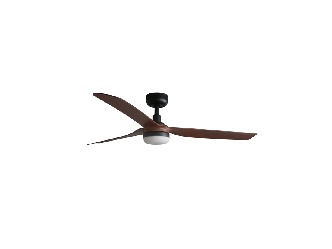 Ventilador Dc Punt M Led Preto/Madeira Escura FARO BARCELONA