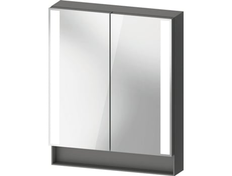 Armário Espelho DURAVIT Qatego Painéis de Luz Laterais 600X155X750Mm Qa71500 Cor: Tapete de Grafite/Ch Ficha de Rede/Com Iluminação Interior