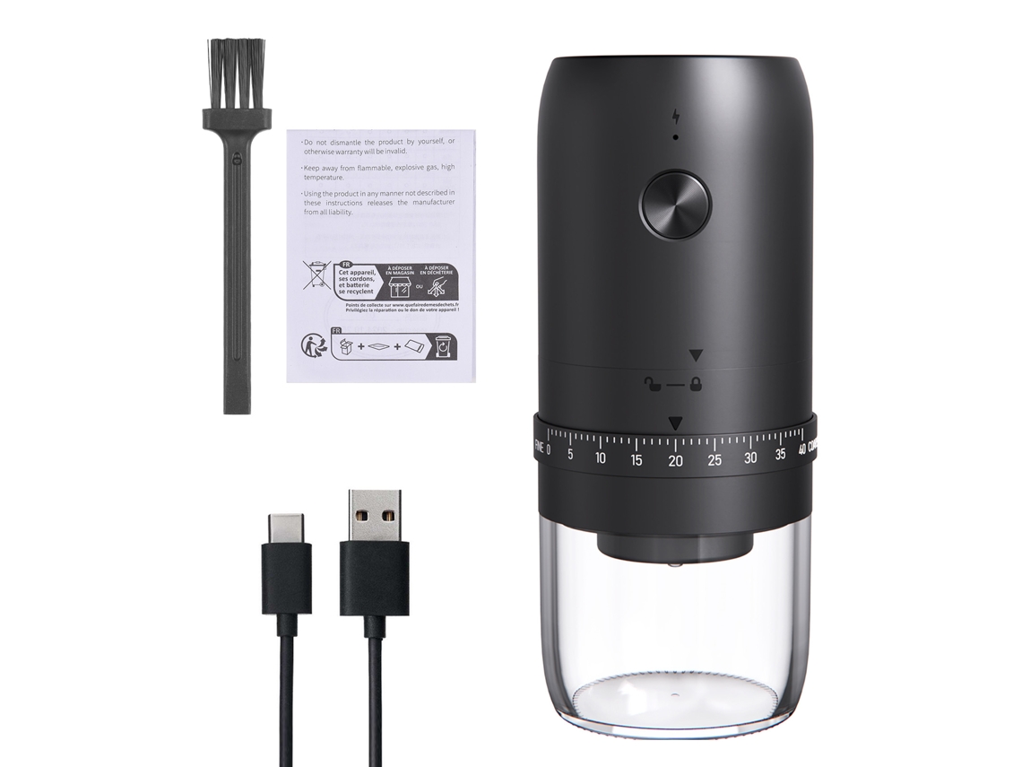 Moedor De Café Elétrico Laxiscreed Com Múltiplas Configurações, Início Por Tecla Kmdj-2aw