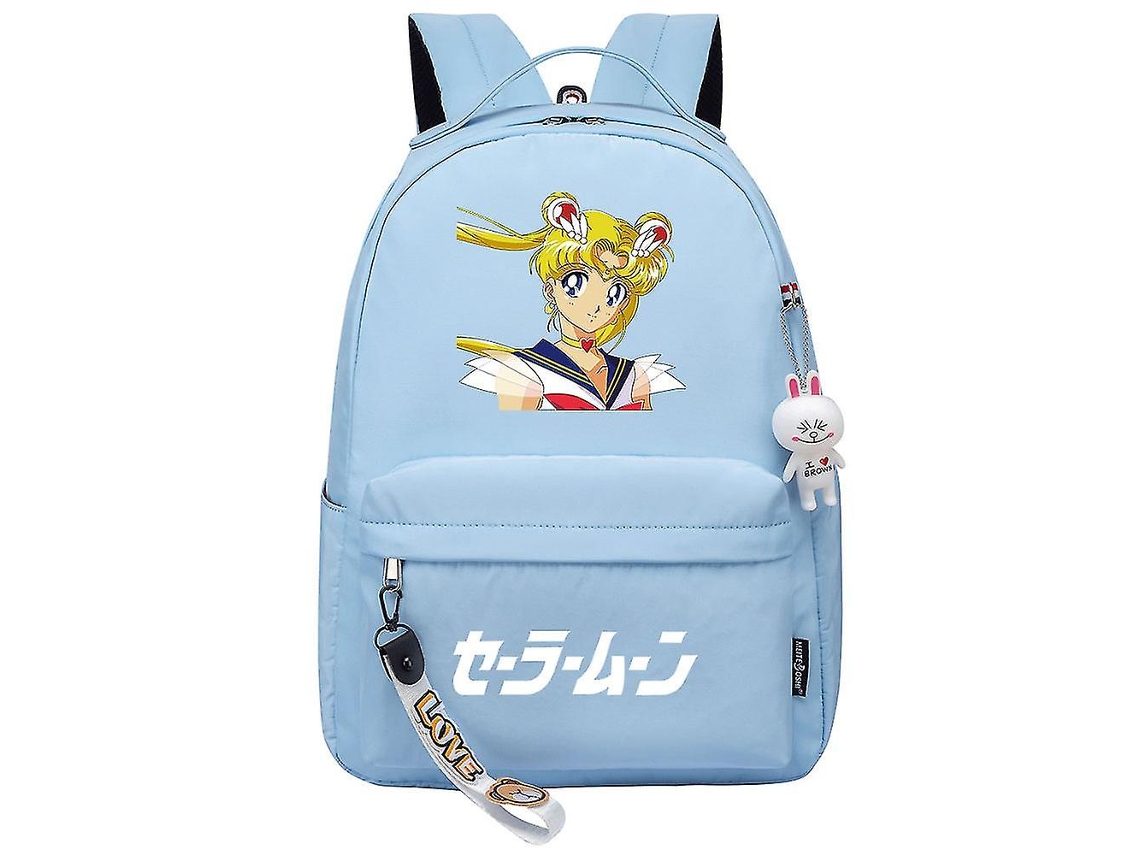 Mochila Com Estampa De Sailor Moon, Entrada Usb Para Fone De Ouvido, Mochila Para Estudantes Jovens, Mochila Criativa Para Viagens Olysi Shop