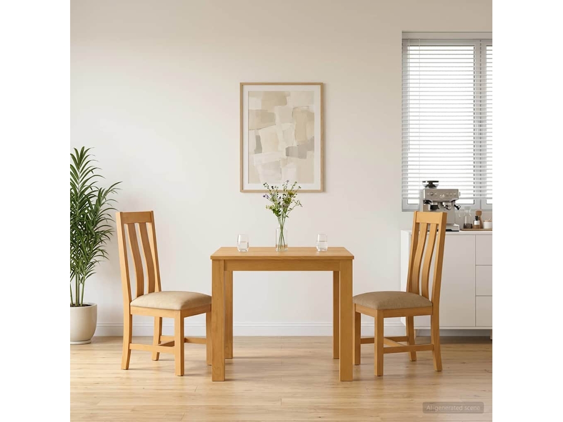 Vidaxl Conjunto De Sala De Jantar 3 Unid. Bege