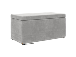 Maison Exclusive - Banqueta Cinzento-claro 81 X 41 X 40 Cm